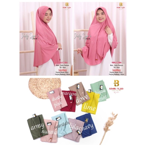 Hijab Daily syar'i size XL by Labella