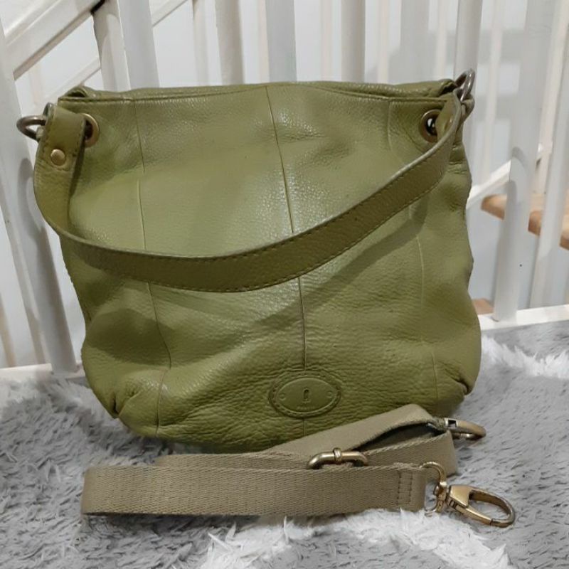 Tas Fossil hobo sling bag preloved minus