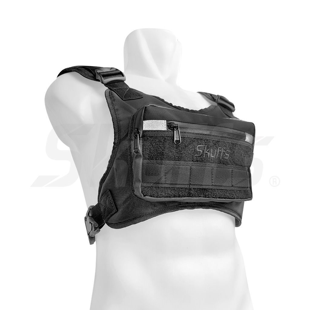 chest bag chest rig bag tas dada tas tactical tas army Skuffs Kumo Hitam