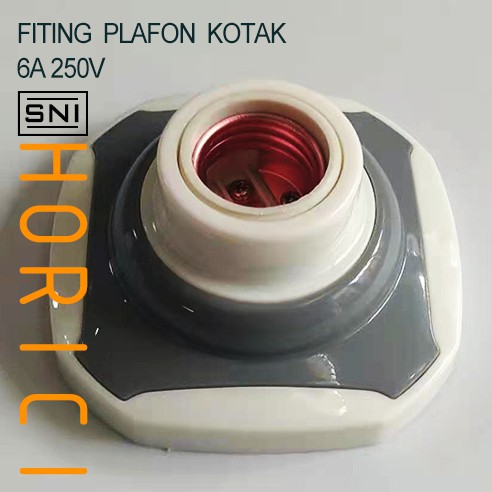 6A Fitting plafon warna warni fiting plafon Kotak /persegi rumah Fitting lampu