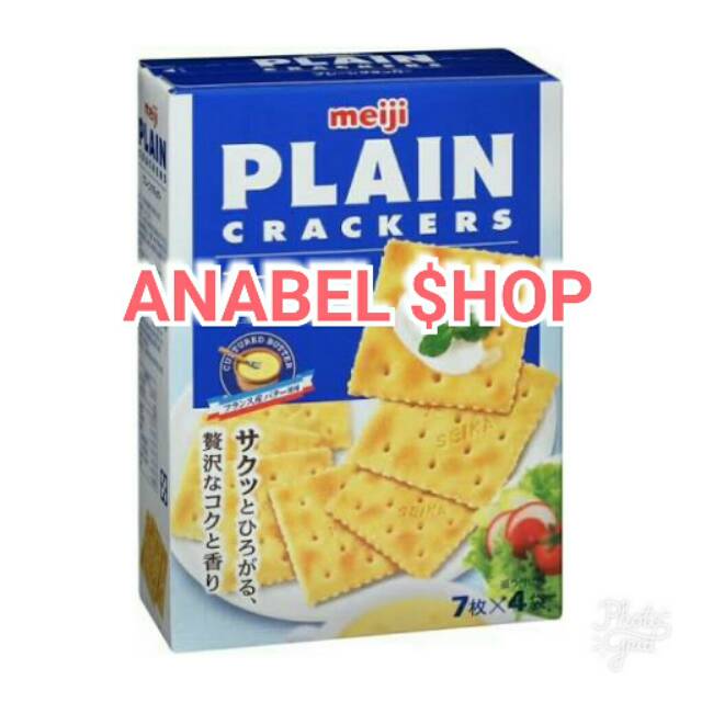 

Biskuit Meiji Plain Crakers Biscuit Cracker