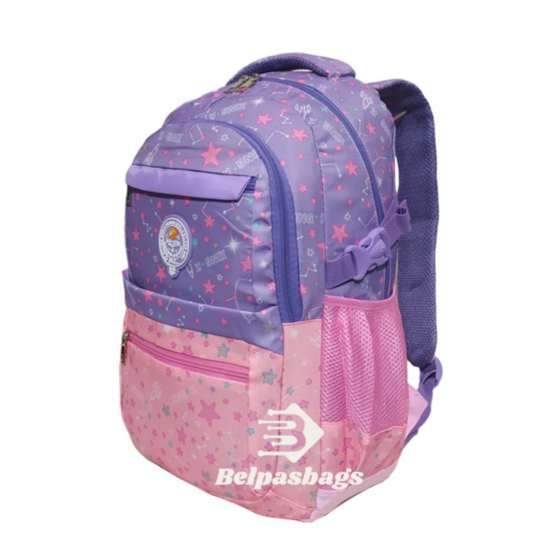 Tas sekolah anak perempuan tas ransel import silver girl by alto 71195E