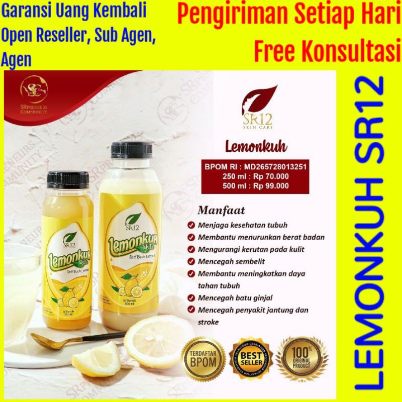 

Lemonkuh SR12 500 ml - Sari Lemon SR12 untuk Diet dan Kesehatan