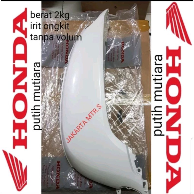 83500-K93-N00ZQ(Kanan) , 83600-K93-N00ZQ(Kiri) body cover body kanan new scoopy esp scoopy stylish scoopy 2019-2020 putih mutiara ori honda