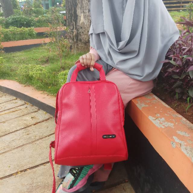 Tas Ransel NATAVAN MERAH Rumah Warna