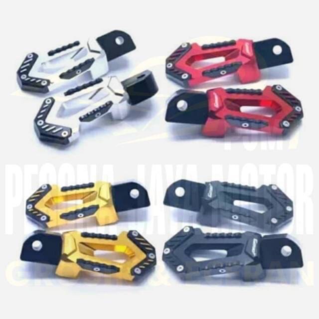 Foot Step Belakang Variasi NUI BIKES Full CNC Universal Buat Nmax,Nmax New,Aerox,Lexi,Xmax