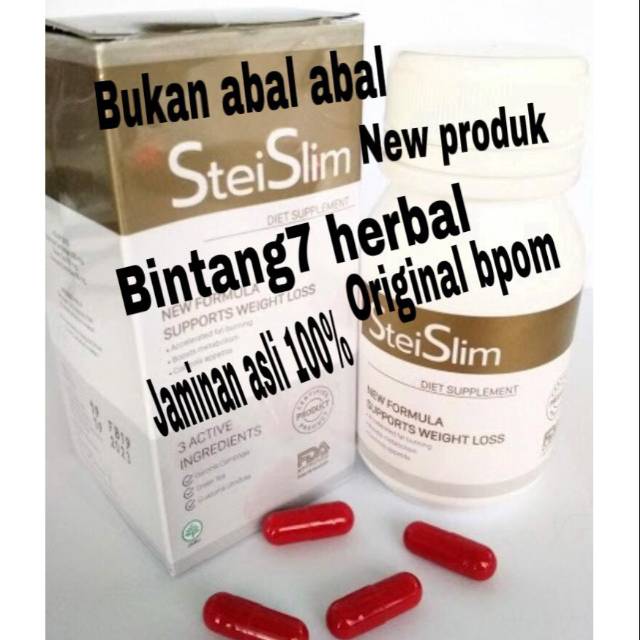 Steislim diet supplement new formula supports weight loss stei slim original bpom