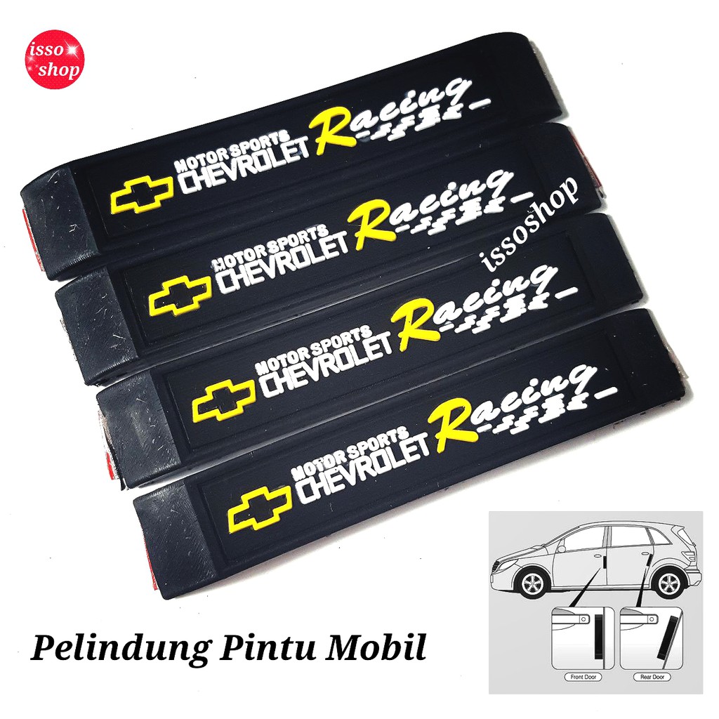 Door Guard / Pelindung pintu Mobil Logo Chevrolet