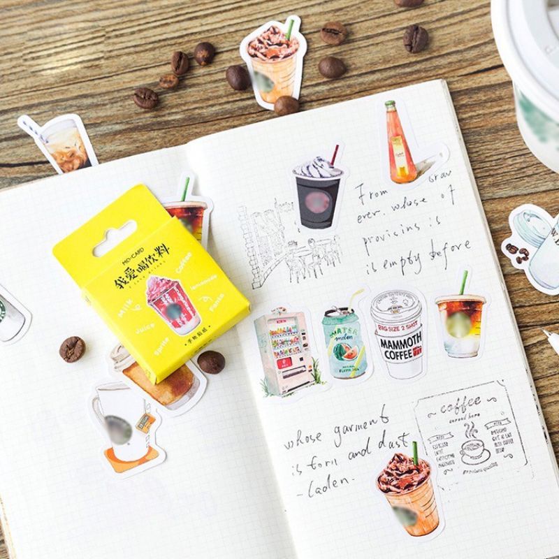 

Floralwhite 1 lembar stiker minuman / drinks sticker