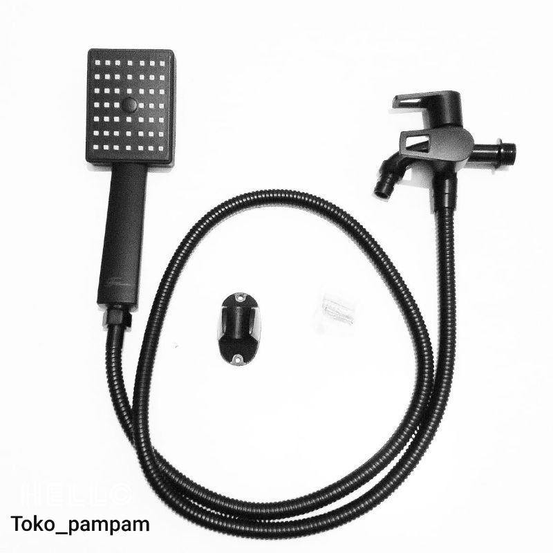 Hand shower + Kran Black Fiorentino