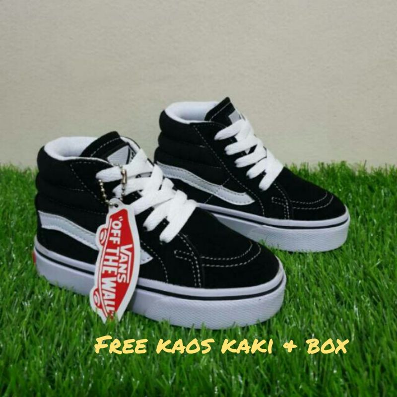 sepatu Vans anak / sepatu sneaker anak / sepatu sekolah anak TK SD SMP / sepatu anak laki / sepatu anak perempuan