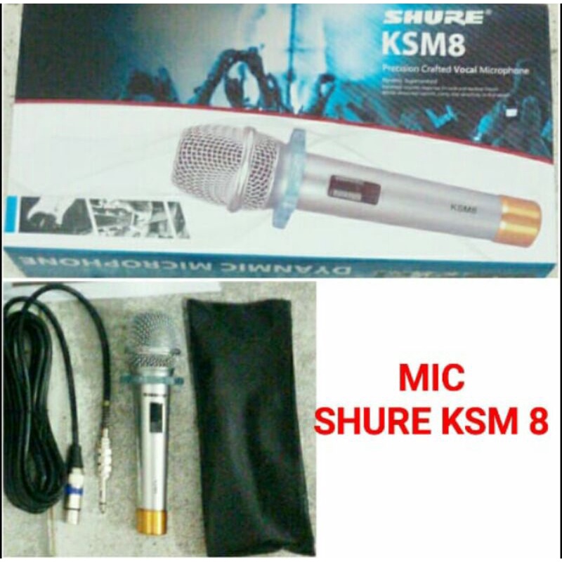 Mic Kabel Shure KSM8 KSM 8 Kualitas Terbaik