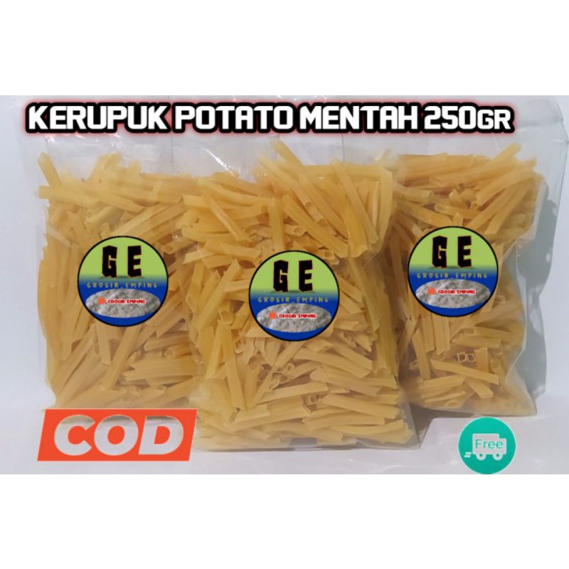 

KERUPUK POTATO MENTAH KEMASAN 250gr