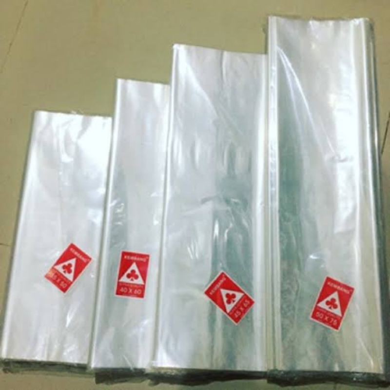 Kantong plastik PP bening, Plastik Loundry, Plastik bening Uk 20x35 sampai 60x100 Plastik JUMBO ANTI SOBEK 60x100cm | Wadah Laundry Besar Kresek PE Anti Air Waterproff