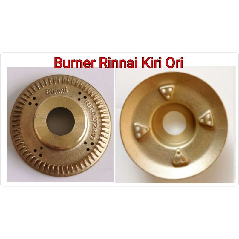 Burner Kompor Rinnai Kanan Besar/Kiri Kecil Ori