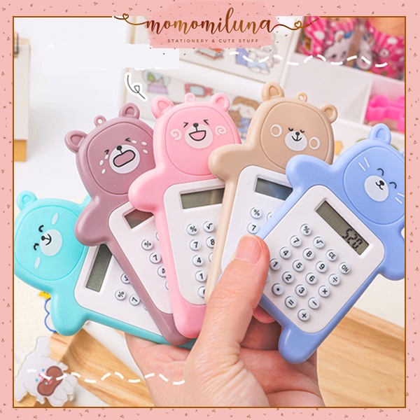 

Mini cute bear calculator kalkulator mini beruang lucu cute MK1312