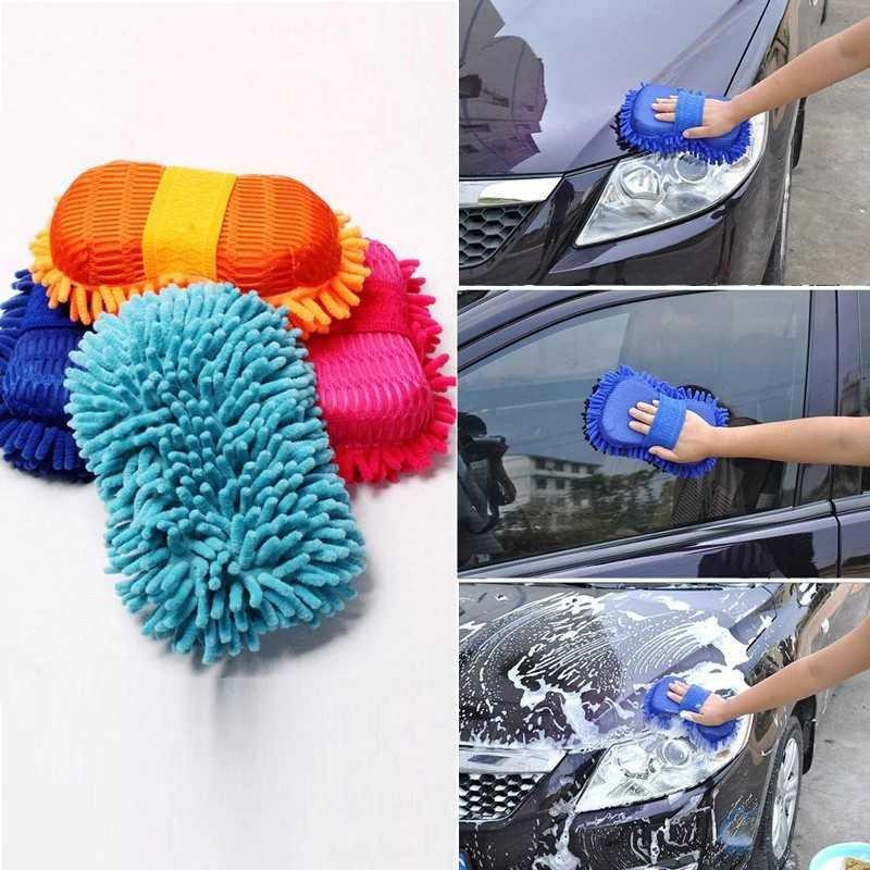 SPONGE SPON CENDOL  Alat Pembersih Mobil -  Sponge Cendol Spons Busa Cuci Mobil Microfiber