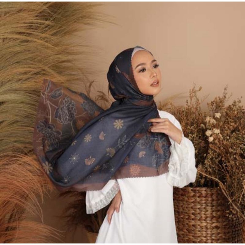 Kerudung Hijab Jilbab Segi Empat Novella Scarf Bilhan Original by Nibstore