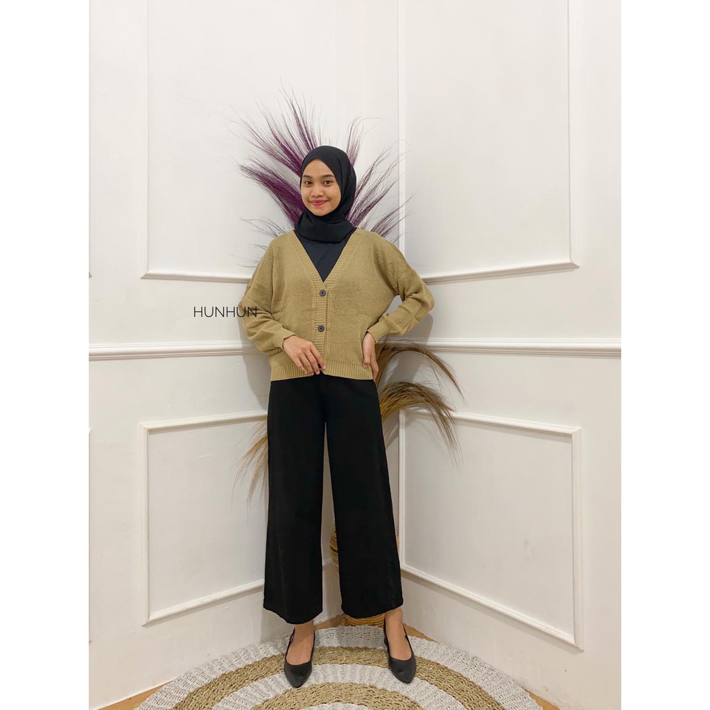 Cardy Lux Knite Pusatgrosir_solo/ Sweater Cardigan Rajut Outer Atasan Wanita Crop Baju Rajut Lilac-LUX (KODE B) MOKA