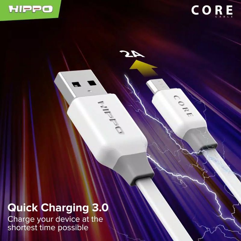 Hippo Kabel Data Core Micro USB 100cm Quick Charging 3.0