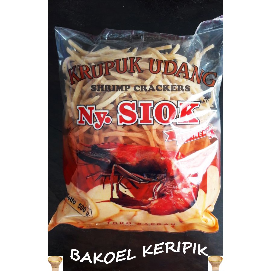 

Kerupuk udang Ny. Siok 500gr (Stick)