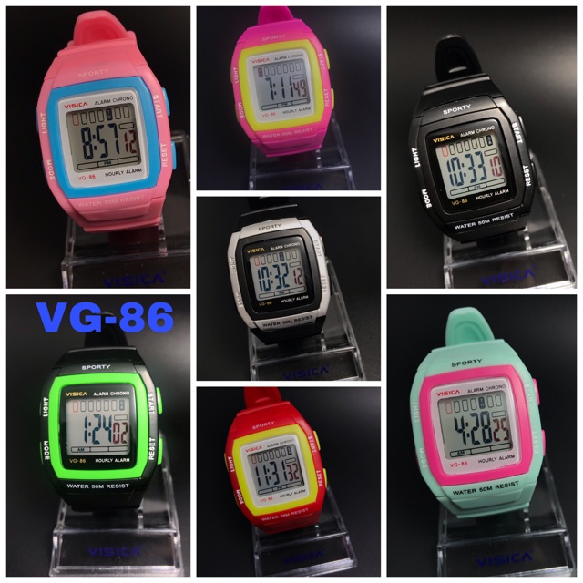 Grosir jam tangan anak remaja visica sport digital kode Vg 86