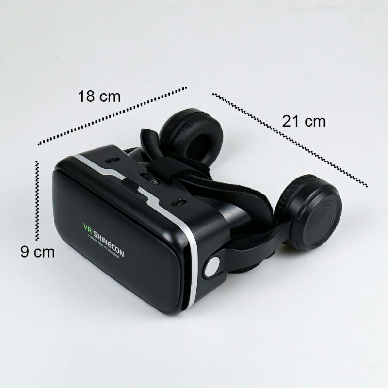 VR BOX SHINECON 6.0 - VIRTUAL REALITY GLASSES DENGAN HEADPHONE