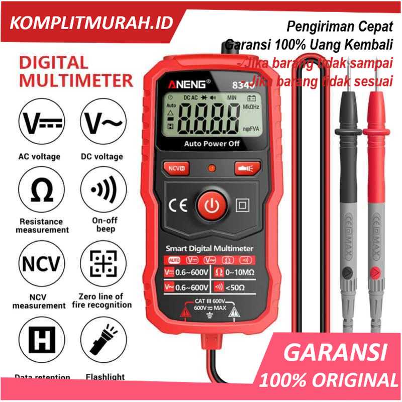 [BISA COD] ANENG Digital Multimeter Voltage Tester - 8340