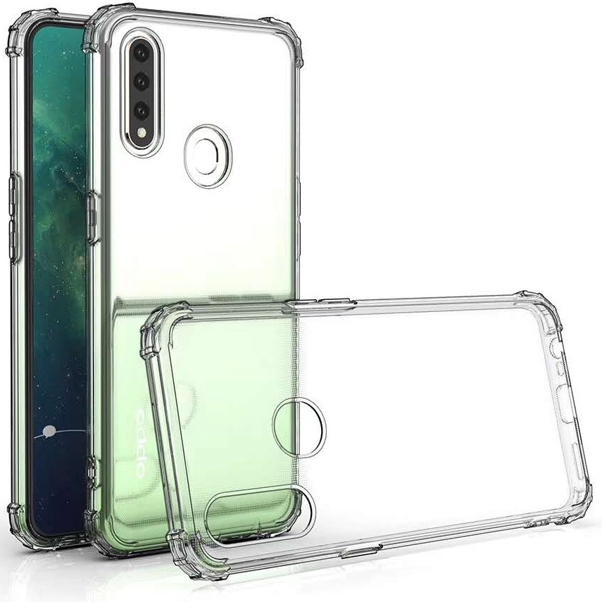 Anticrack Oppo A31 2020 A8 Softcase Bening Transparan Lembut Lentur Case Jelly