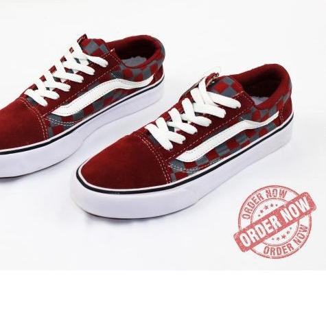 ★ Sepatu Vans OldSkool CATUR Checker Board Premium Waffle DT ♣