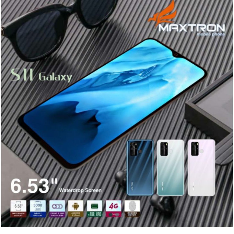maxtron s11 galaxy ram 4gb baru garansi bkan s10 s20