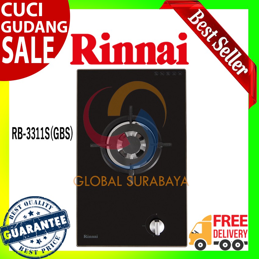 Kompor Tanam Gas Rinnai 1 Tungku - RB 3311S (GBS)