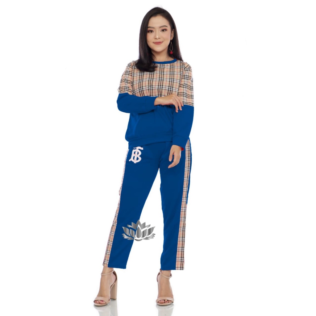 BO - SETELAN BLUEBERRY FULL LENGAN/ SETELAN LENGAN PANJANG / SETELAN TERBARU / SETELAN TELARIS