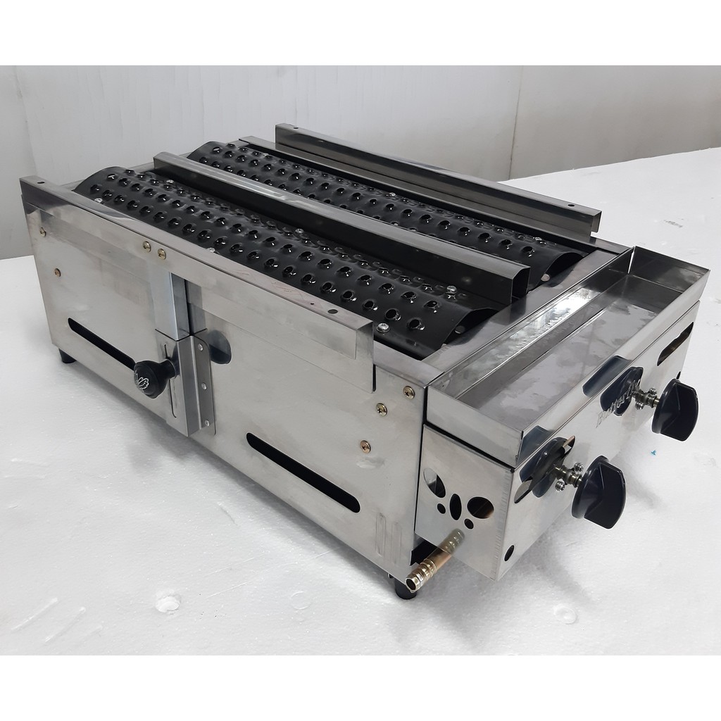 Mesin Pemanggang BBQ Sosis Bakar, Ayam, Sate, Ikan 2 Tungku BUTTERFLY