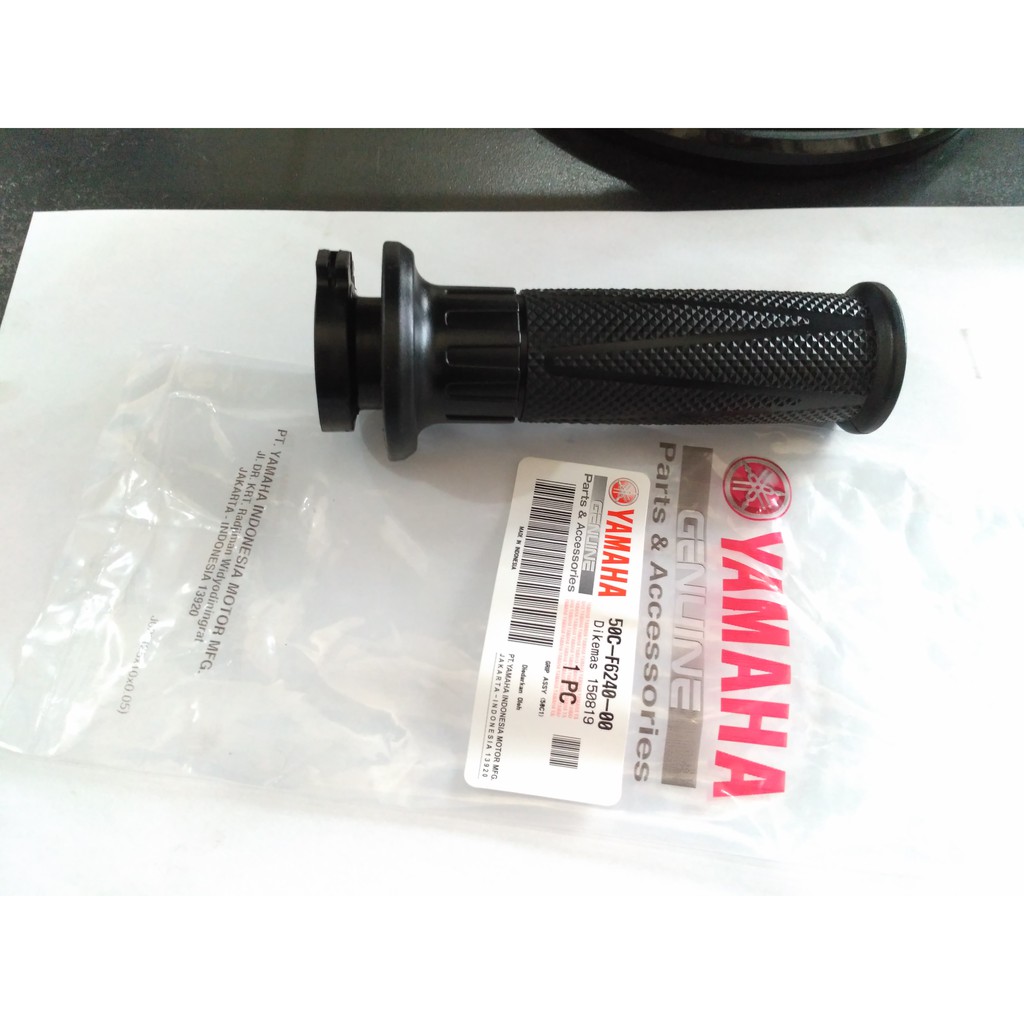 KARET STANG GRIP GAS KANAN ASSY JUPITER MX 135 NEW NJMX ORIGINAL YGP 50C-F6240-00