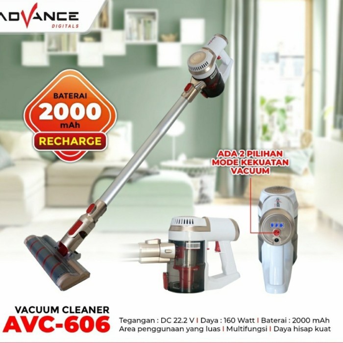 Advance Vacuum Cleaner AVC-606 Portable Rechargeable AVC606