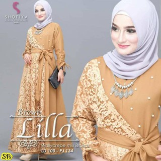 Baju Gamis Wanita Terbaru Dewasa Muslim Baju Dress Brukat Baju Gamis Wanita Terbaru Dewasa Muslim Baju Dress Brukat