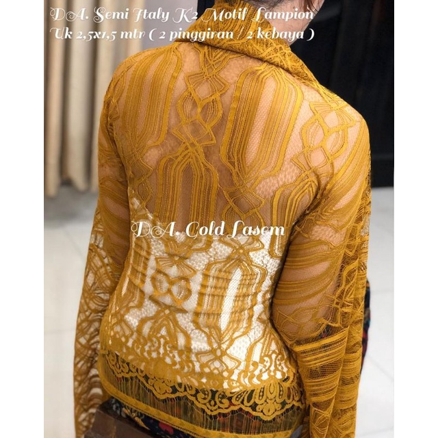 Kain Kebaya Brokat Semi Italy Lampion Bali 2,5 Mtr