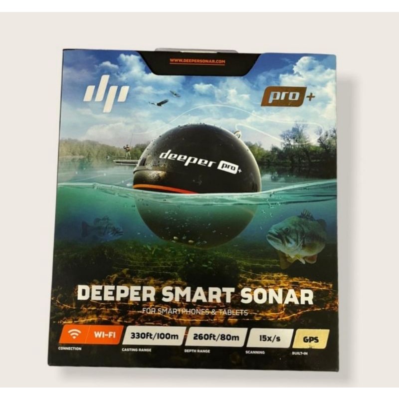 Deeper Smart Sonar Pro+ FishFinder, Tanpa Pouch