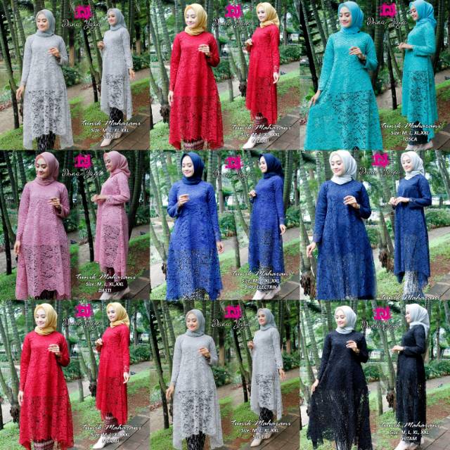 Atasan kebaya brokat tunik umbrella /kebaya modren/kebaya muslim/kebaya wisuda