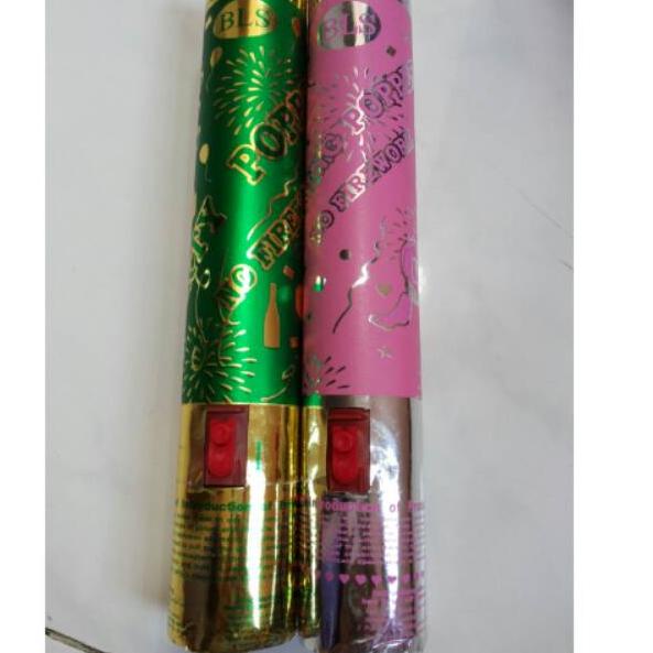 ☻ Confetti Tekan BLS 30cm / Popper Pencet Tombol (Confetty Push Button Wedding / Party) ✺