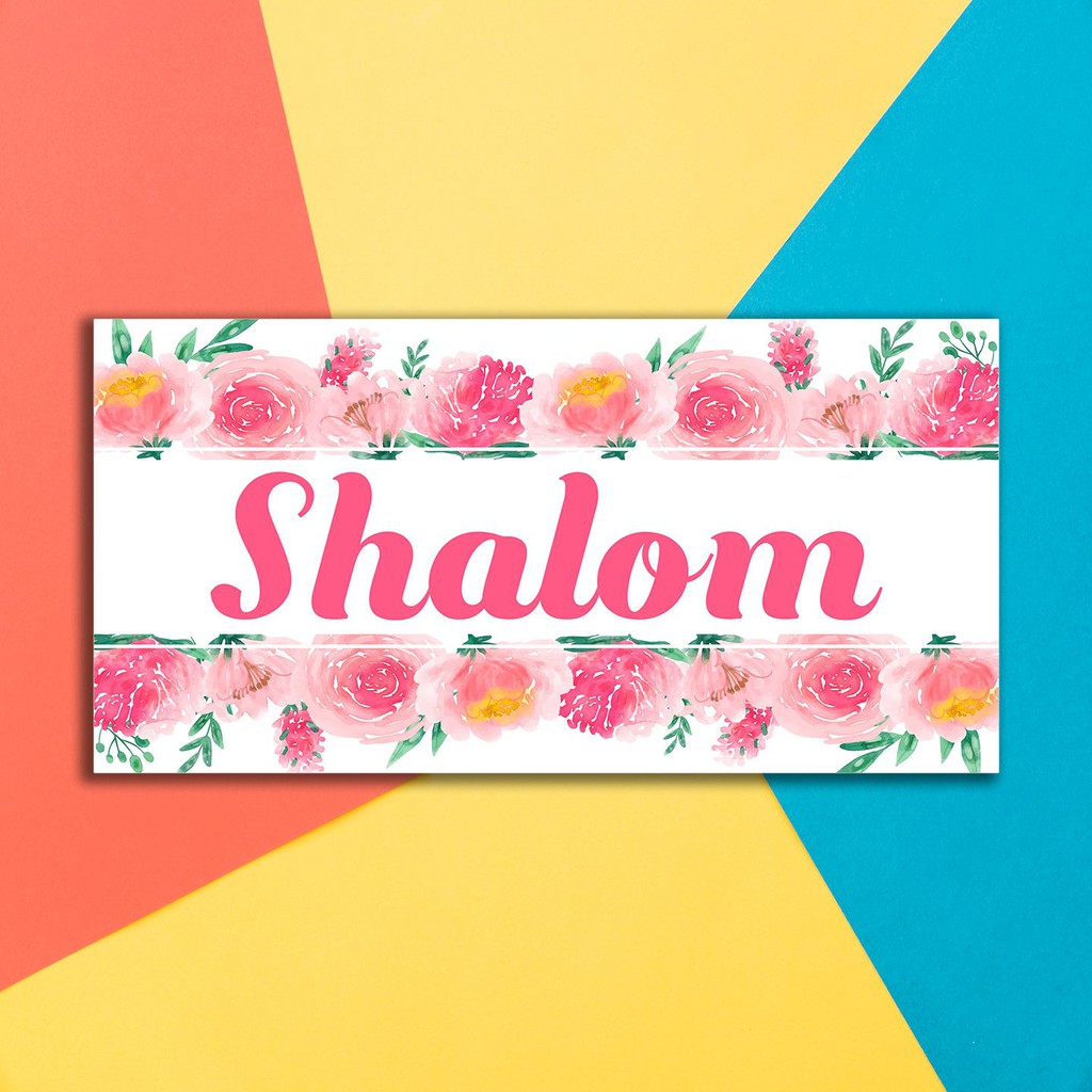 shalom hiasan dinding / hiasan pintu rumah kristen / katolik