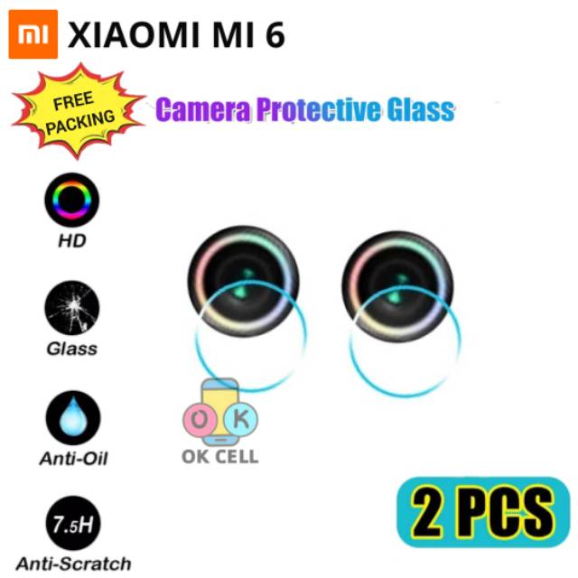 TG Anti Gores Kamera Xiaomi Mi 6 Pelindung Kamera belakang Tempered Glass Screen Protector Premium