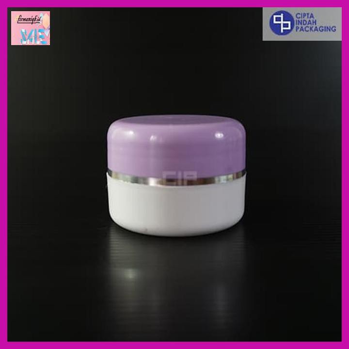MAKEUPKEMASAN- POT CREAM 12,5 GRAM UNGU PUTIH -KECANTIKAN.