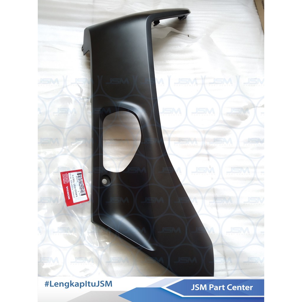 DEK BAWAH PCX 150 HITAM DOFF KIRI COVER L UNDER HONDA PCX150 LOKAL ORIGINAL 64432-K97-T00YY