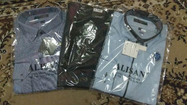 Kemeja Alisan Panjang Corak Reguler & Slimfit 14,5 - 16