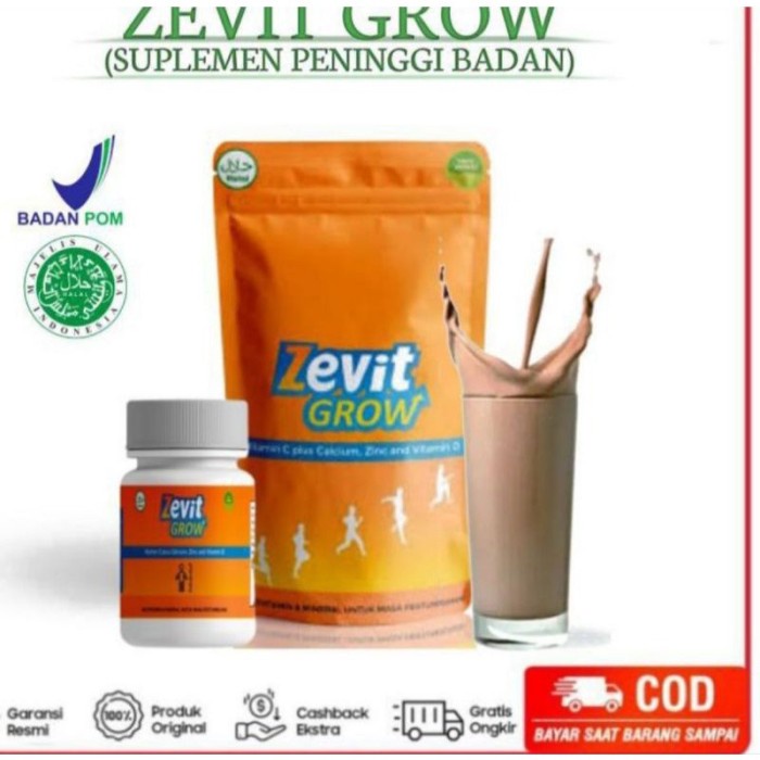

BLI101 - SALE 2.2 ZEVIT GROW SUSU-susu penambah tinggi badan Susu