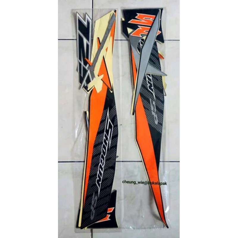 lis body / Stiker striping suzuki shogun FL 125 SP new robot abu hitam