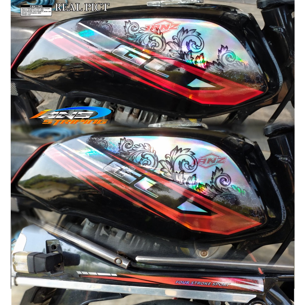 STRIPING CUSTOM GL PRO VARIASI HOLOGRAM / STIKER MOTOR GL TERBARU / STRIPING GL BEST SELLER / STIKER MOTOR