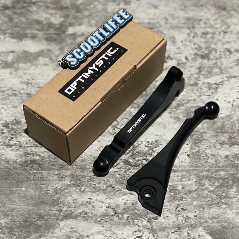 Brake Lever Optimystic cnc Alumunium Black For Vespa Matic